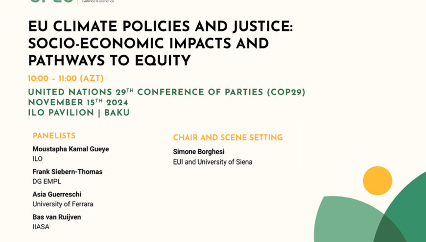 climate policies and justice sustainability transition COP 29 Baku ILO Pavilion